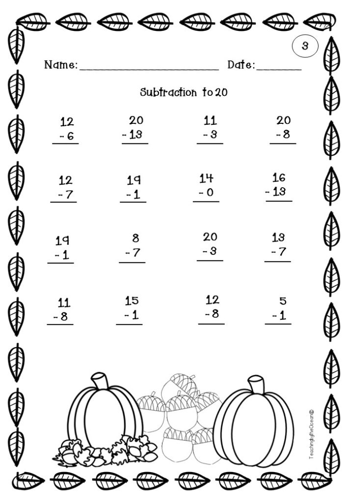 Addition and Subtraction to 20 Fact Fluency - Freebie - Made By Teachers