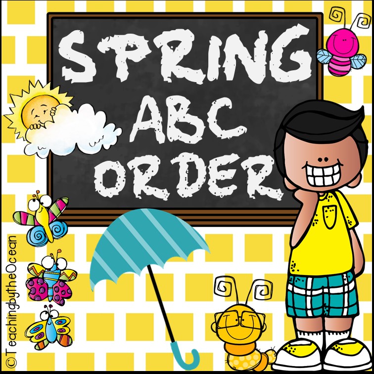 Spring ABC Order Printable Worksheets