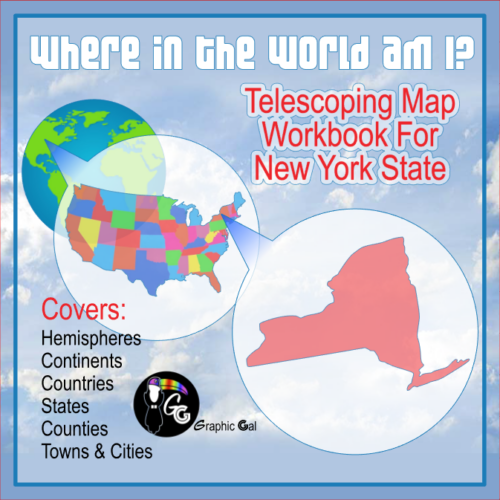 New York State Geography Telescoping Map Workbook Made By Teachers