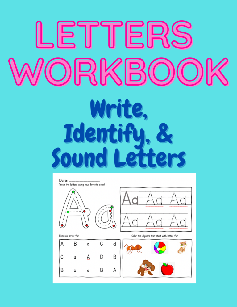 Learn Letters Workbook | Made By Teachers
