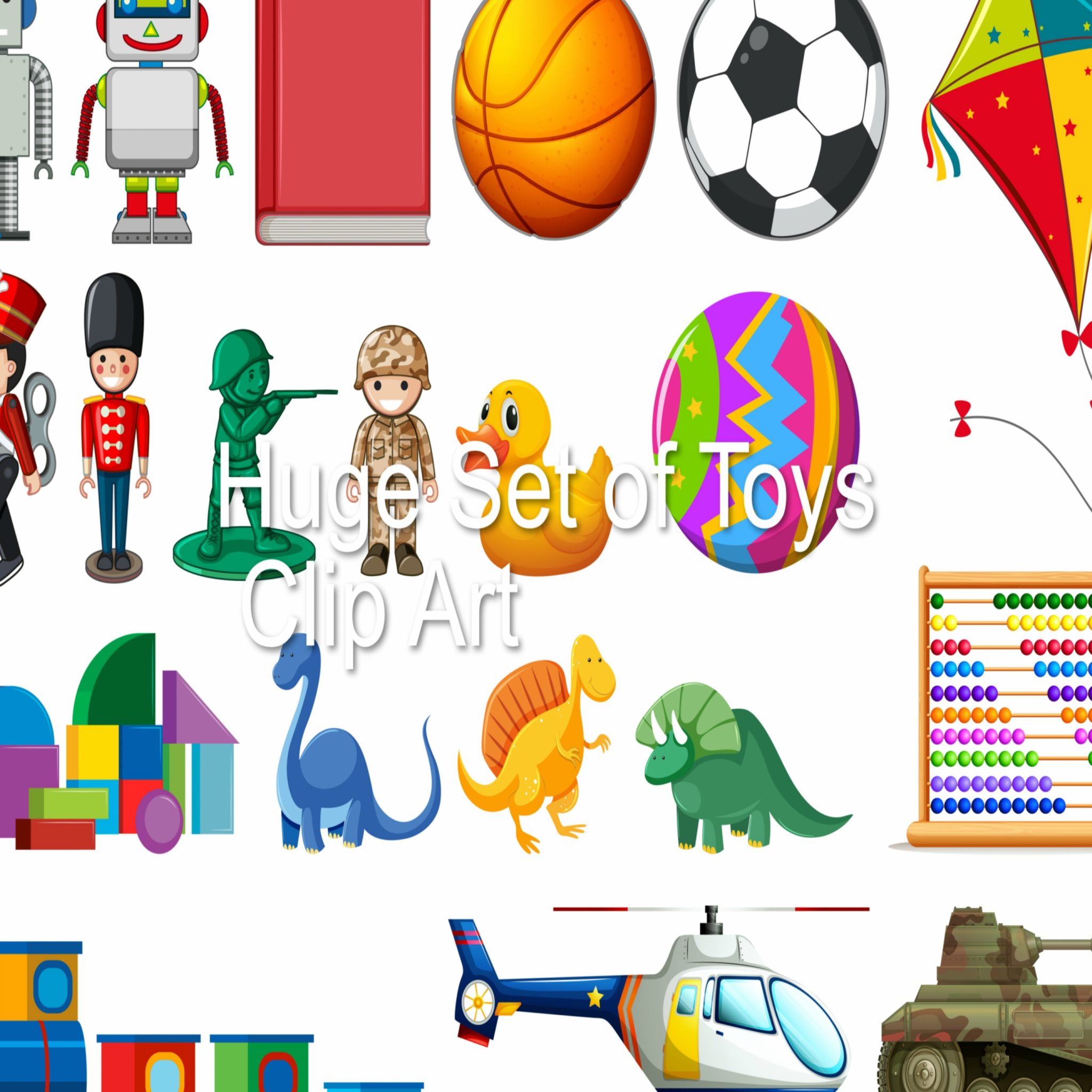 Huge Set of Toys Clip Art | Made By Teachers