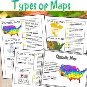 Type of Maps Worksheets - Made By Teachers