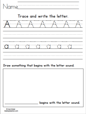 Kindergarten Alphabet Handwriting Practice - Made By Teachers