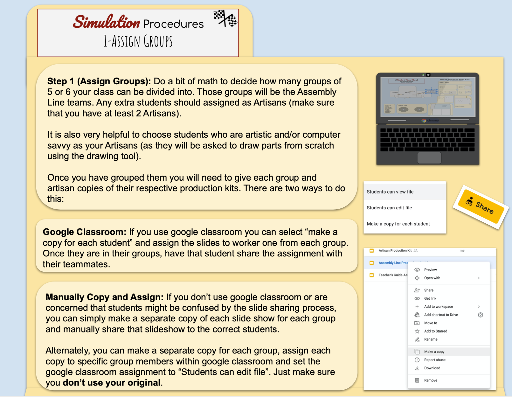 Digital Assembly Line Simulation (Google Slides) | Made By Teachers