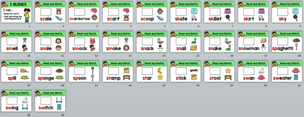S Blends for Google Classroom Distance Learning | Made By Teachers