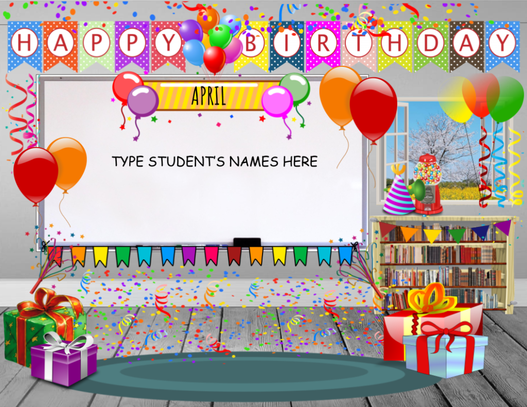 happy birthday virtual classroom birthday bitmoji