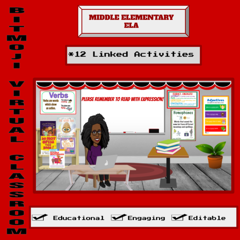 Virtual Classrooms Bundle for Lower Elementary Made By Teachers