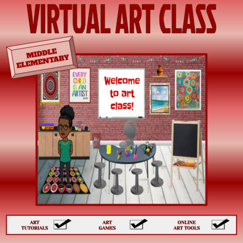 Virtual Art Class for Middle Elementary Made By Teachers