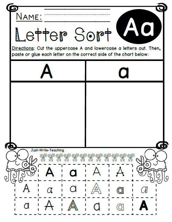 Cut And Paste Letter A