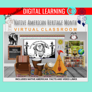Bitmoji Classroom | Native American Heritage Month | 10 Slides
