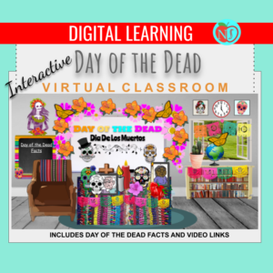 Bitmoji Classroom | Day of the Dead THEME | 6 Slides | Facts