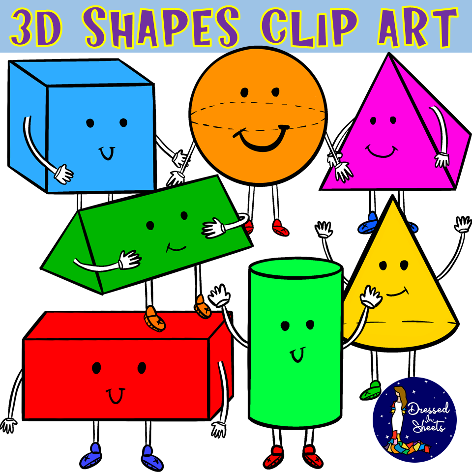 3D Figures Clip Art Made By Teachers
