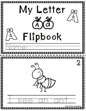 My Letter A Flip Book - Alphabet Activities