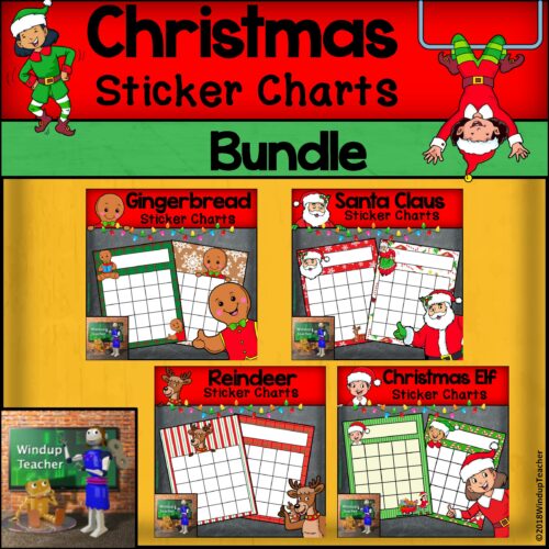 Christmas Sticker Charts BUNDLE | Made By Teachers