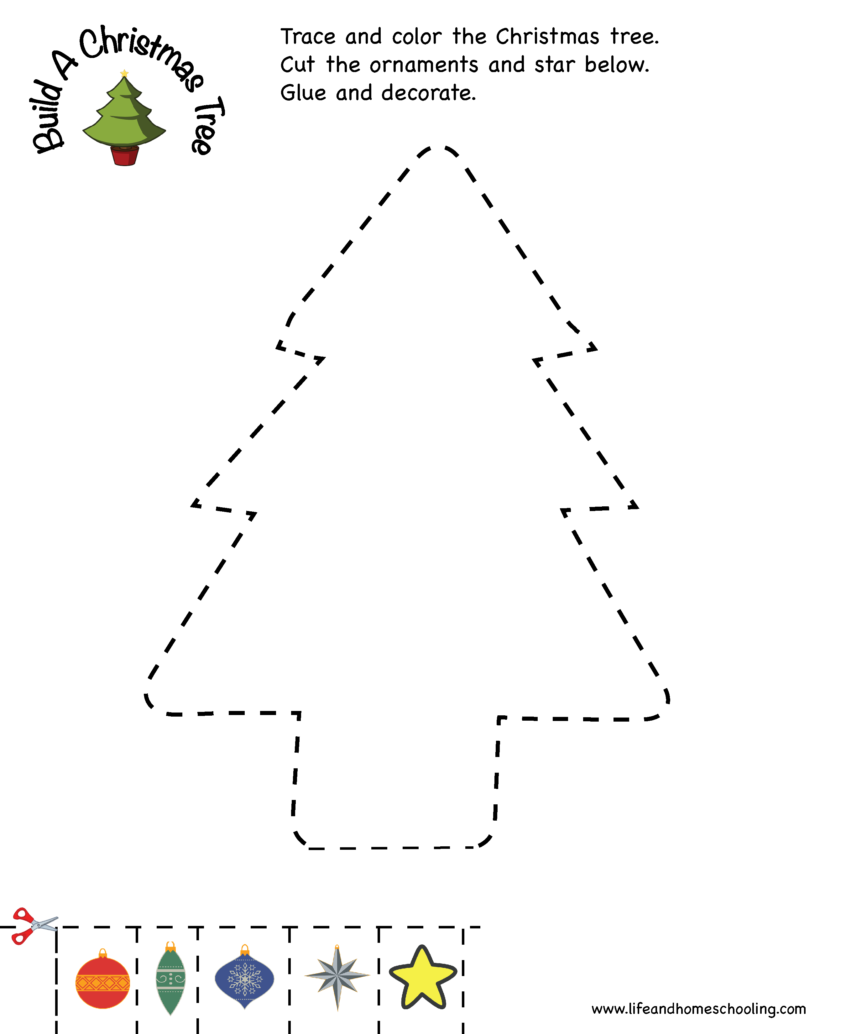 Printable Christmas Tracing Sheets