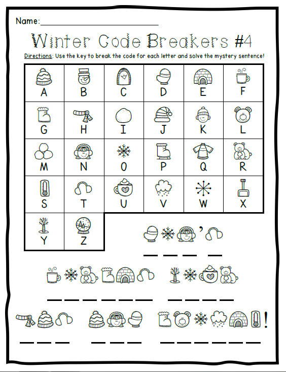 Printable Code Breaker Worksheet
