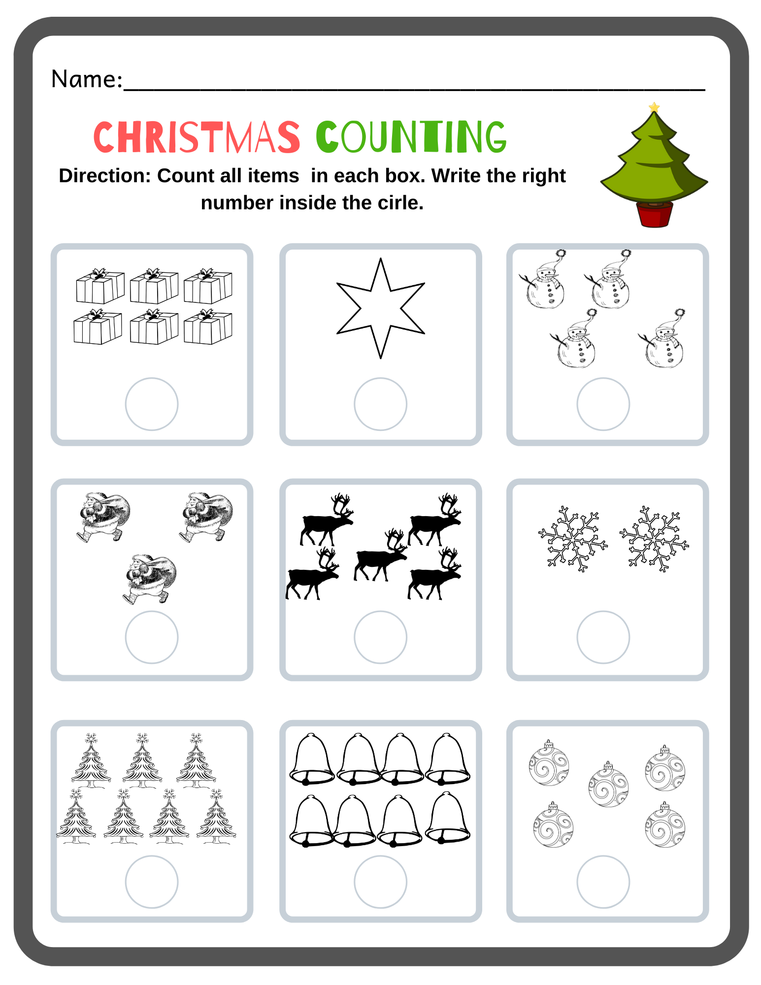 Christmas Preschool Math Activity | Made By Teachers