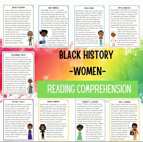 black history month activities black history worksheets reading made by teachers