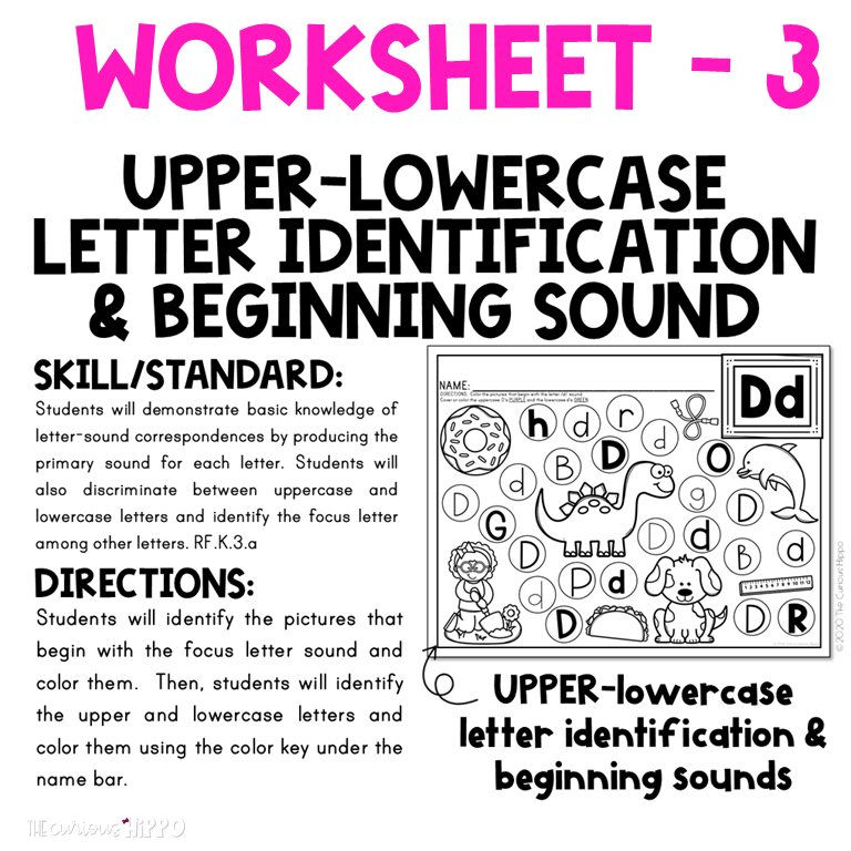 Letter worksheets for preschool - Made By Teachers