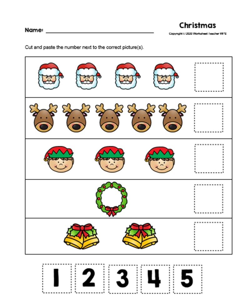 10 Christmas Preschool Worksheets - Made By Teachers