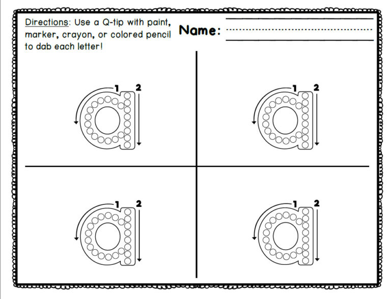 letter dabs alphabet activities a to z practice 78 pages made