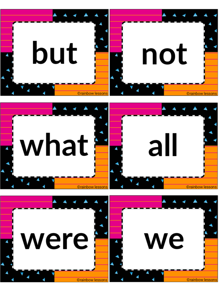 Frys Sight Words Flash Cards Made By Teachers Frys Sight Words Flash Cards Made By Teachers