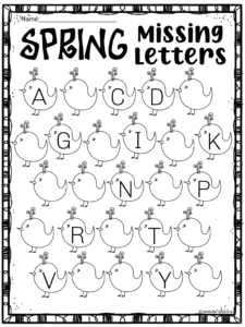 Spring Letters Worksheets - Made By Teachers
