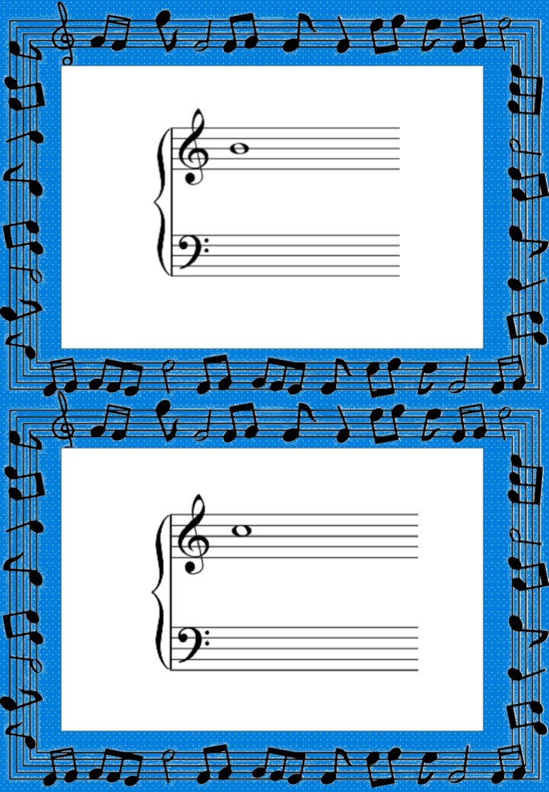Music Notes Flashcards Made By Teachers