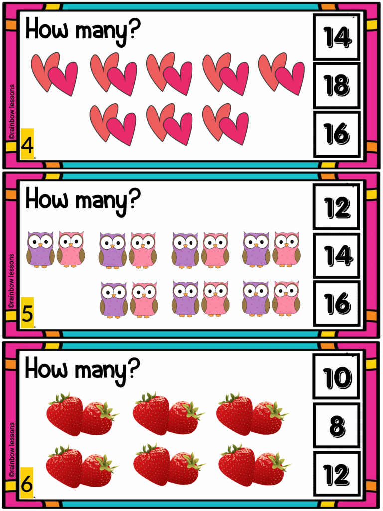 Skip Counting By 2 5 And 10 Clip Cards Made By Teachers