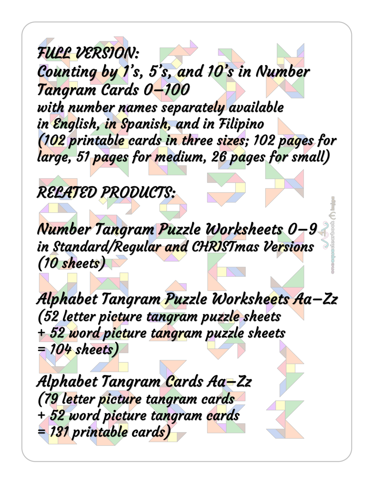 Number Tangram FREE Poster | Made By Teachers