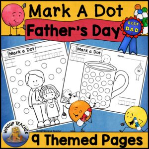 Father's Day Dot Dauber Set printable worksheets