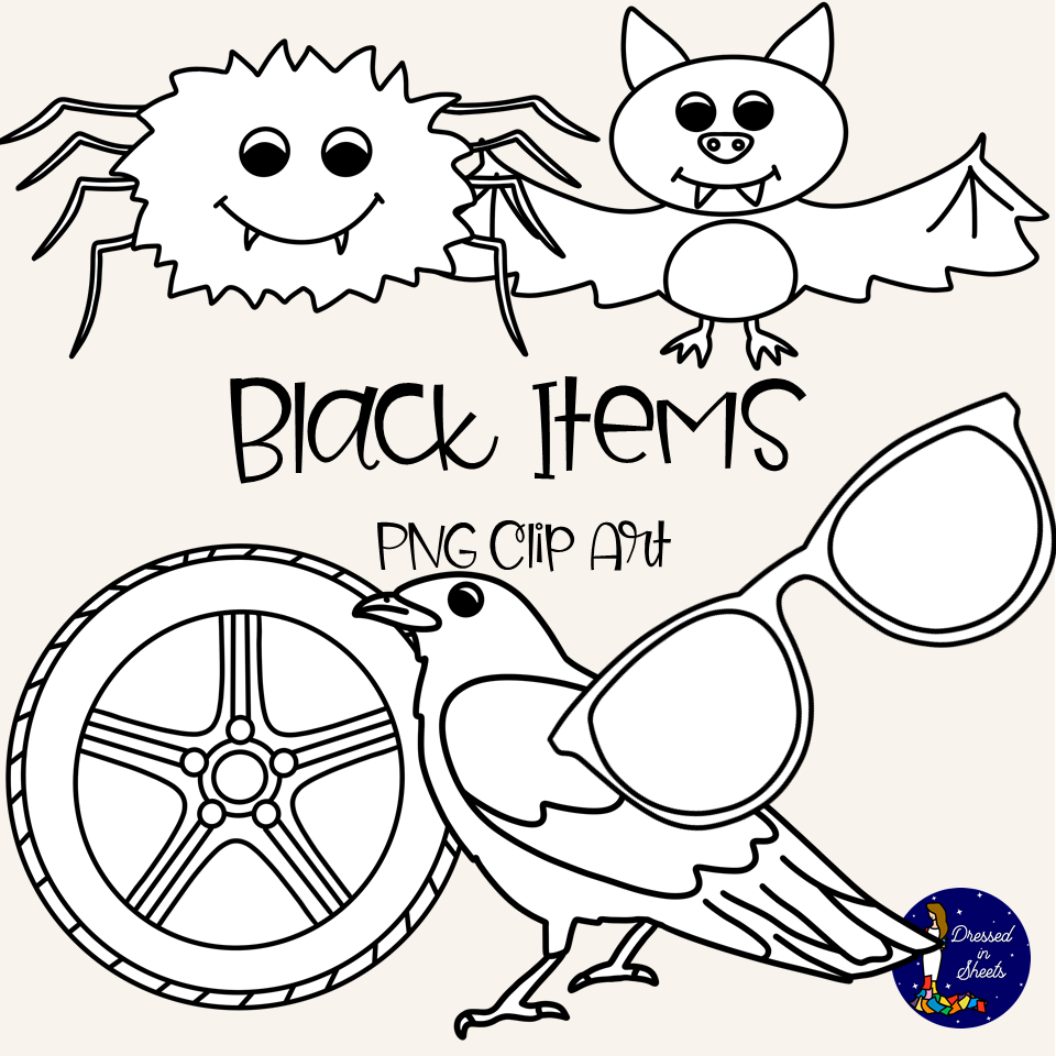 Black Items Clip Art Made By Teachers