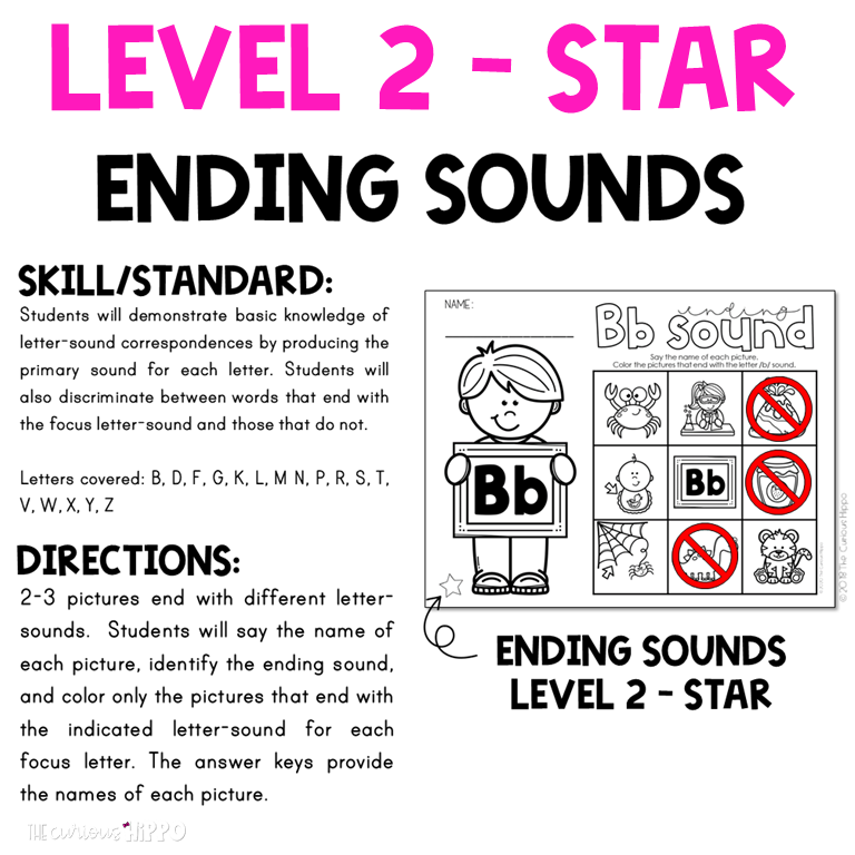Ending Sound Worksheets - Made By Teachers