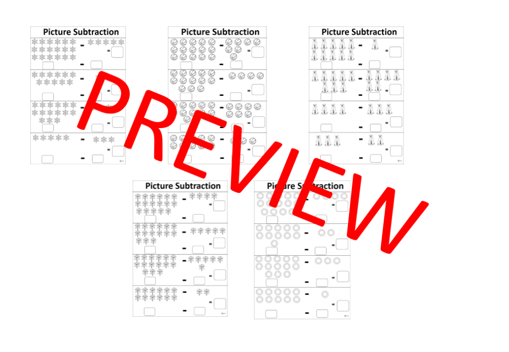 Picture Subtraction (Subtraction up to 20) - Made By Teachers