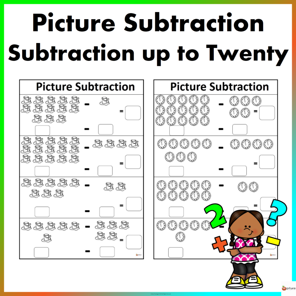Picture Subtraction (Subtraction up to 20) - Made By Teachers