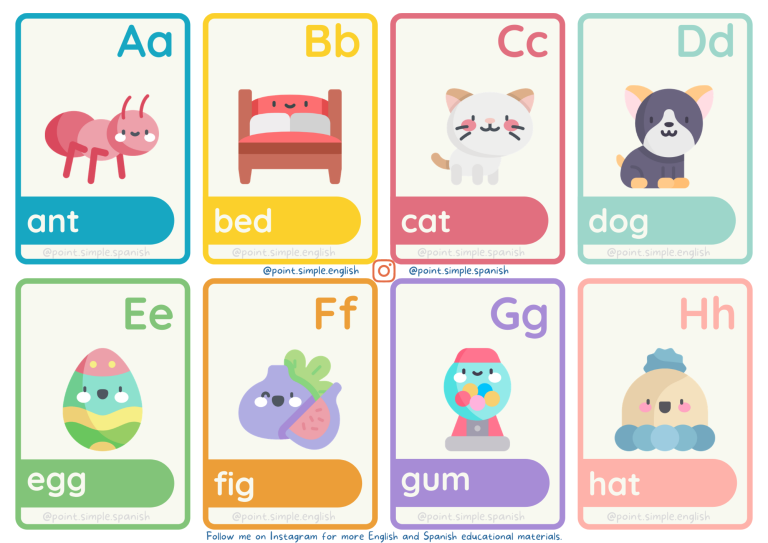 Coloring Alphabet Flashcards Coloring Pages