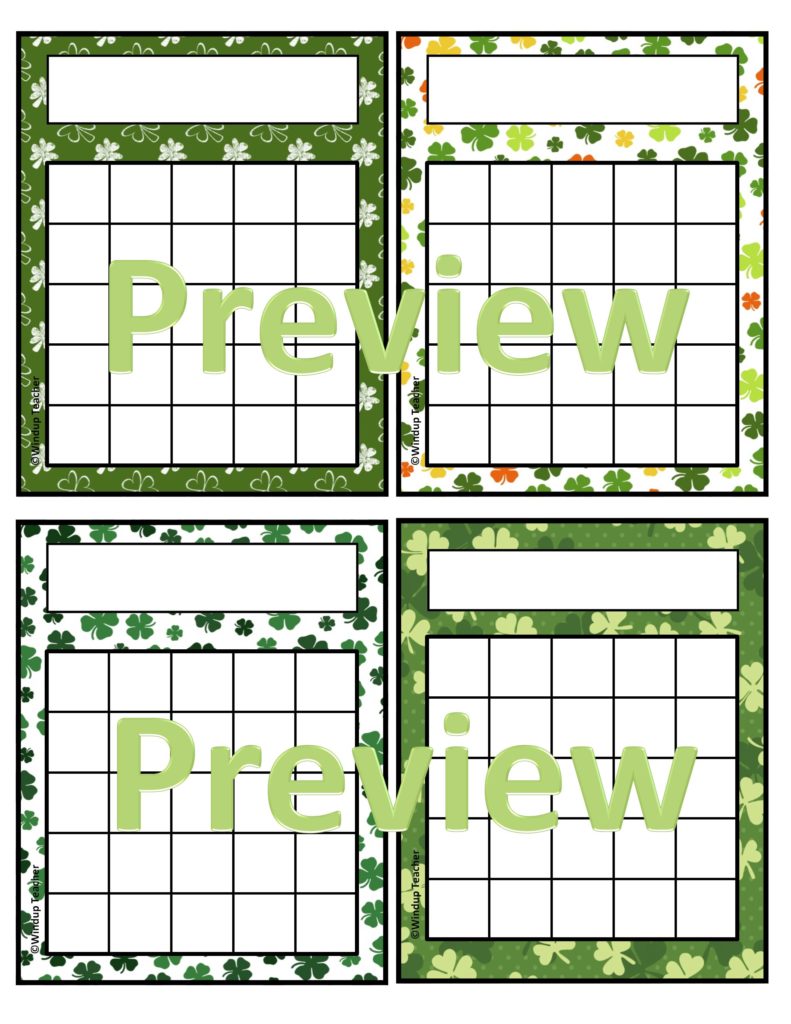 St. Patrick's Day Sticker Charts | Made By Teachers