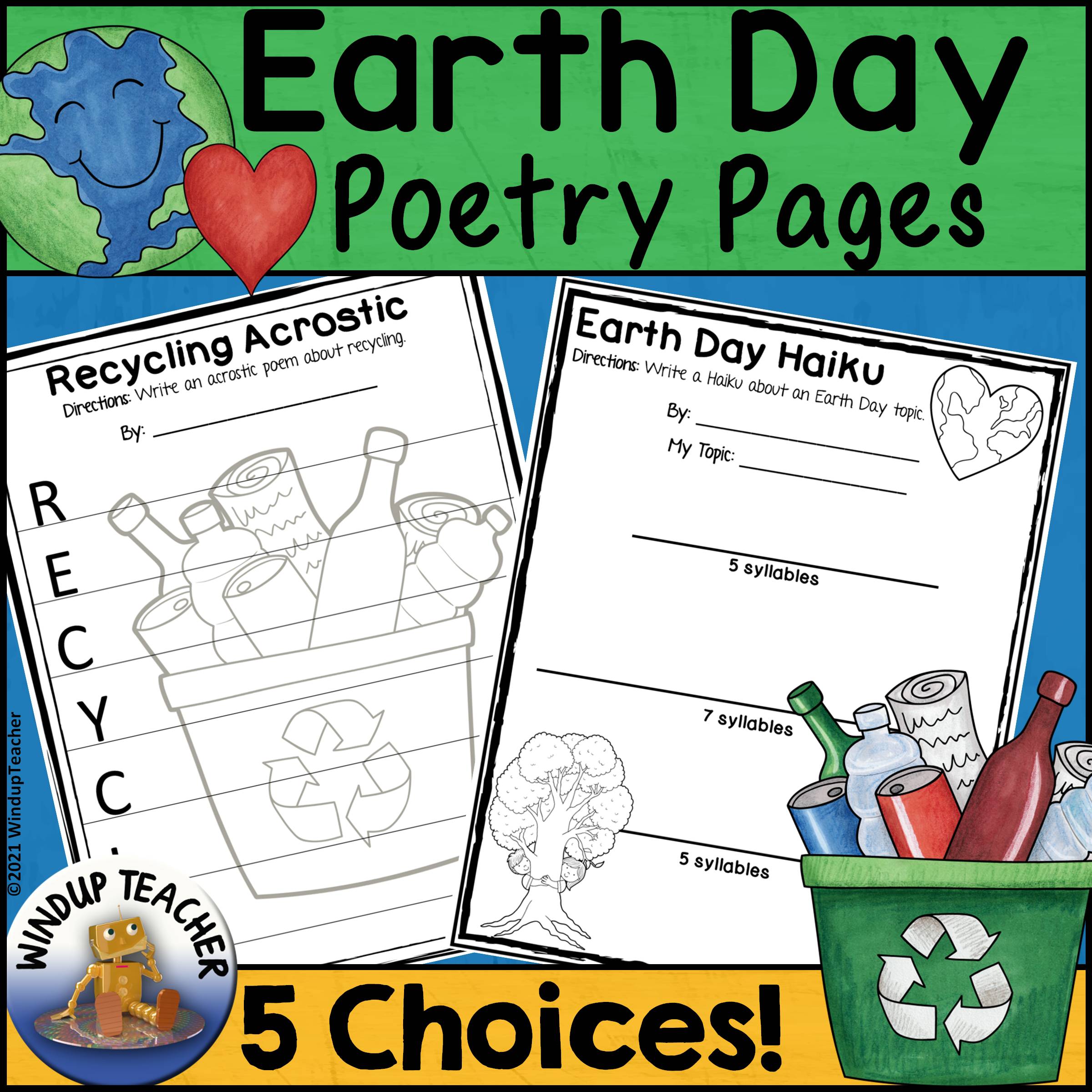 Earth Day Poetry Activity Sheets Made By Teachers