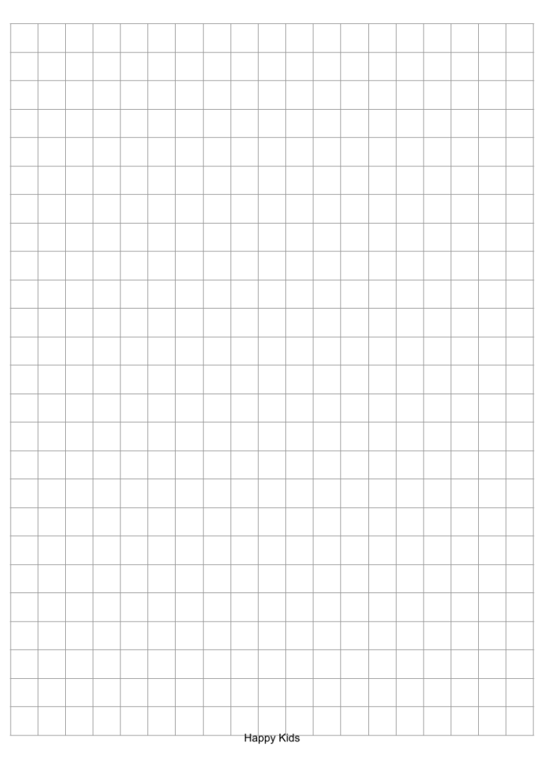 Graph Paper Grid Lines Full Page 1 cm with 19 x Made By Teachers