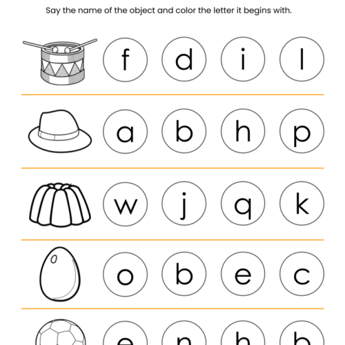 beginning letters say and color made by teachers