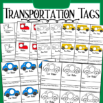 Transportation Tags - Made By Teachers