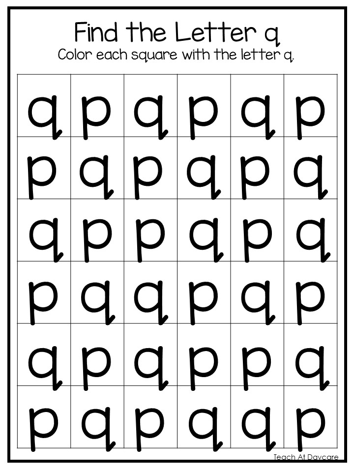 40 no prep p and q letter reversal worksheets made by teachers