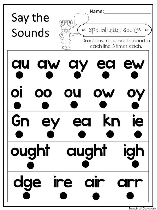 Say Printable 10 Printable Say the Sounds Reading Worksheets. | Made By Teachers