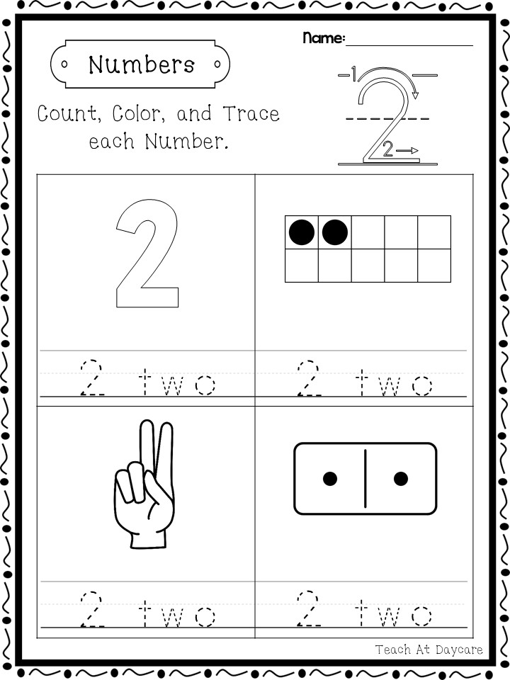 21 Numbers Count, Color, and Trace Worksheets | Made By Teachers