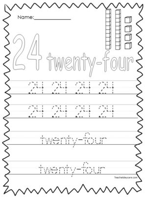 10 printable numbers 21 30 tracing worksheets made by teachers