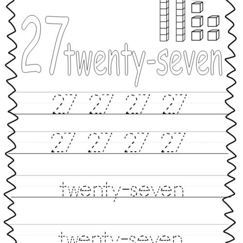 10 printable numbers 21 30 tracing worksheets made by teachers