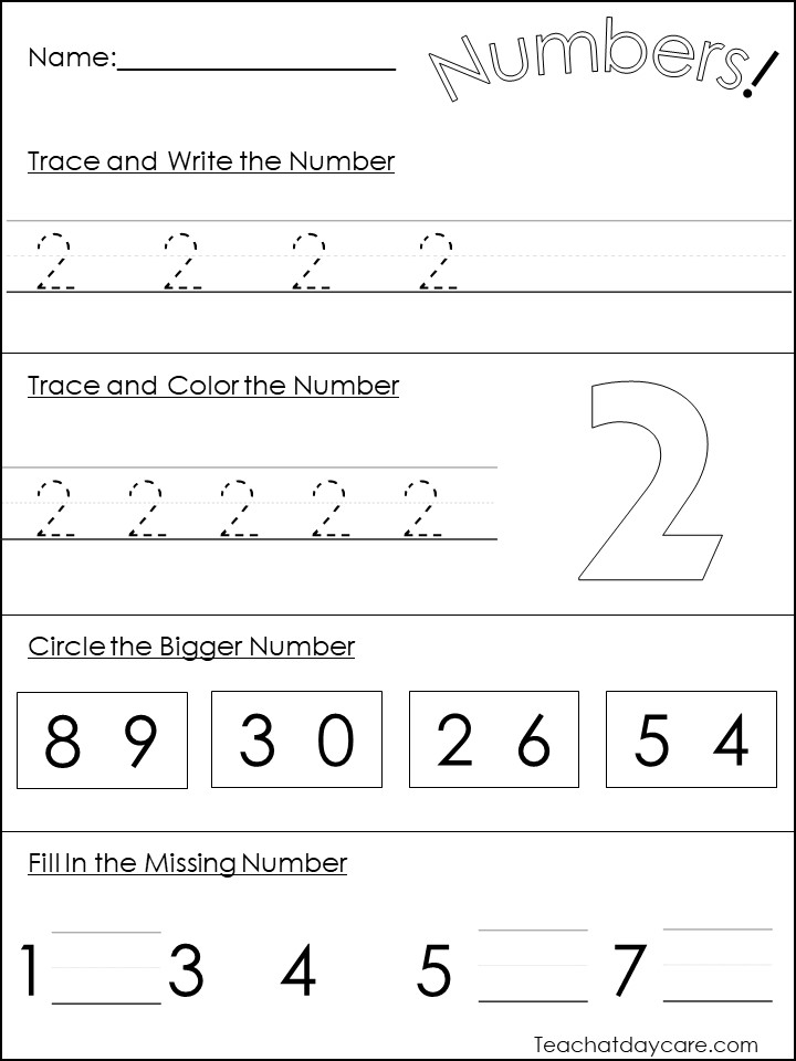 40 Printable Numbers 1-20 Practice Worksheets. - Made By Teachers