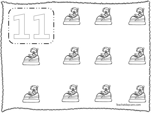 20 Printable Numbers 1-20 Counting and Color Works | Made By Teachers