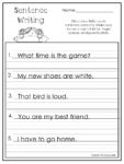 10 Printable Write the Sentence Worksheets. - Made By Teachers