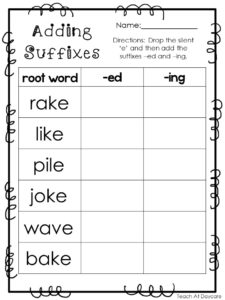 10 Printable Adding Suffixes Worksheets. - Made By Teachers